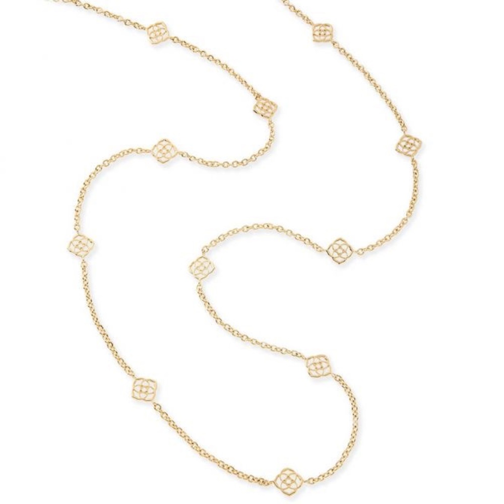 Kendra Scott Devalyn Long Necklace Gold 💛✨